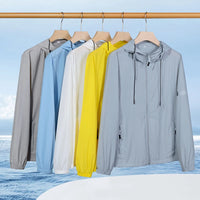 2025 Summer Hooded Jacket Men Women Sun Protection Clothing Fishing Hunting Clothes Quick Dry Skin Windbreaker