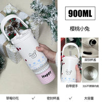 Large Capaci Stainl Steel Thermal Cup Creative g Ice King Car Beverage Insulated Water Cup Faionable St Lid G...