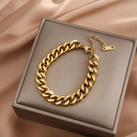 DIEYURO 316L Stainless Steel Fashion Link Chain Bangle Bracelet for Women Exquisite Gold Color Bracelet Jewelry Girl Gift брелок