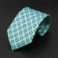 New High Quality Soft Silk Ties 51Colors Fashion 7.5cm Geometric Pattern Necktie For Men Wedding Business Meeting Suit Gravata