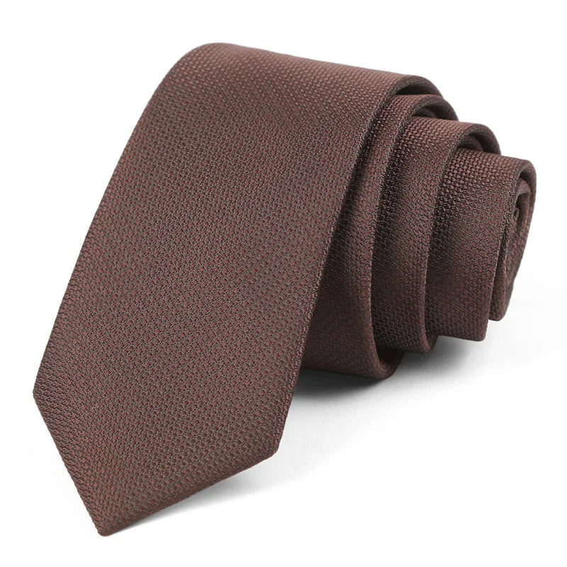 Luxury Skinny 6CM Mens Necktie Ties For Man Striped Plaid Floral Solid Jacquard Ascot Business Party Neck Tie Accssories