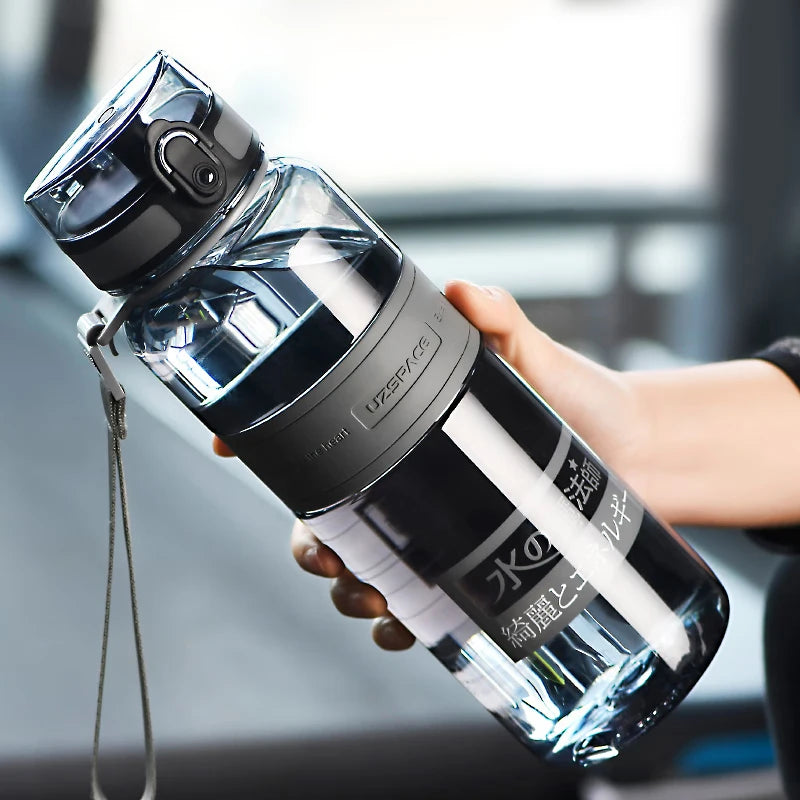 500/1000ml Sports Water Bottles BPA Free Portable Leakproof Shaker Outdoor Tour Gym Drink Bottle Eco-friendly Plastic Coffee Cup