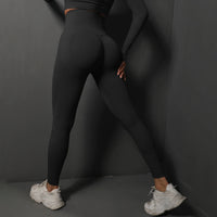 Women Yoga Leggings Hips Lifting Gym Leggings Seamless Sport Pants High Waist Fitness Leggings Bubble Butt Workout Running Pants