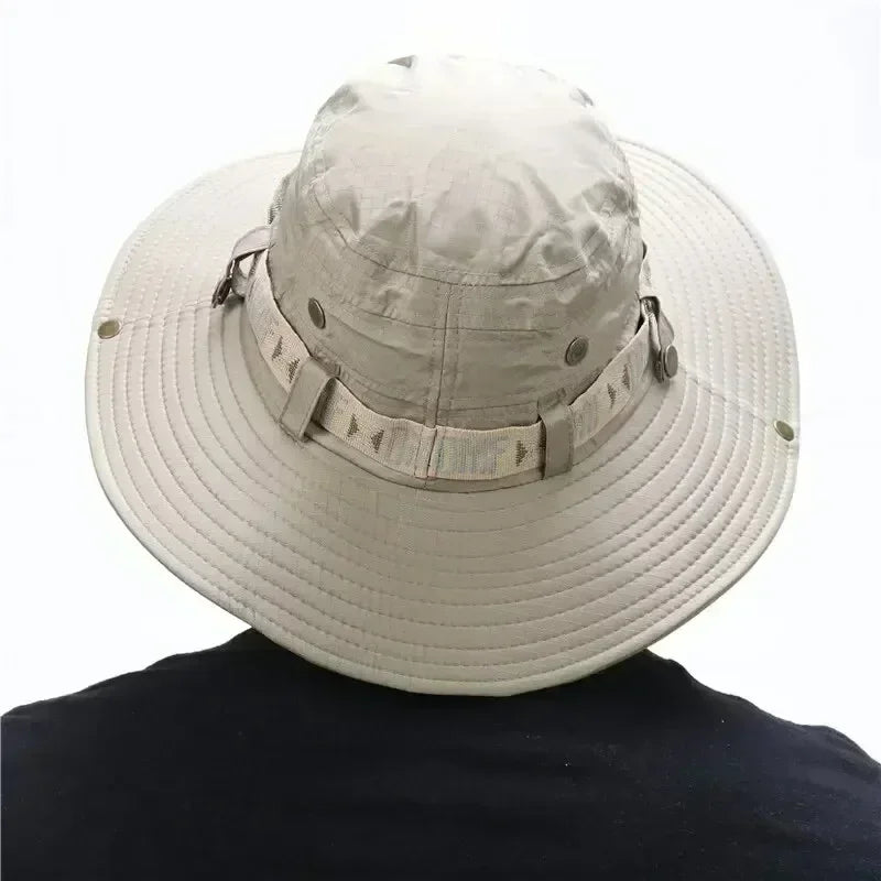 New Sun Hats for Men Outdoor Fishing Cap Wide Brim Anti-UV Protection Women Bucket Hat Summer Hiking Fisherman Caps