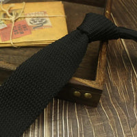 New Style Gradient Fashion Men's Solid Colourful Tie Knitted Ties Necktie Normal Slim Classic Woven Cravate Narrow Neckties