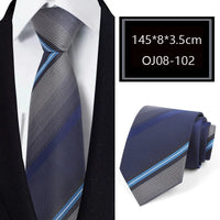 Luxury 56 Colors New Men's Tie Classic Floral Stripe Plaid 8cm Jacquard Neck Tie Necktie For Men Business Wedding Party