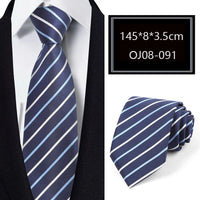 Luxury 56 Colors New Men's Tie Classic Floral Stripe Plaid 8cm Jacquard Neck Tie Necktie For Men Business Wedding Party