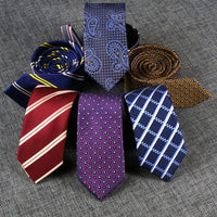 New Skinny 6CM Mens Necktie Slim Narrow Ties For Man Plaids Striped Paisley Jacquard Cravat Business Party Corbatas Neck Tie