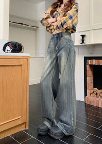 Casual Loose Jeans Wide Leg Flared Trousers High Waist Comfort Stretch Denim Pants for Women Fashion Trend  Women's jeans