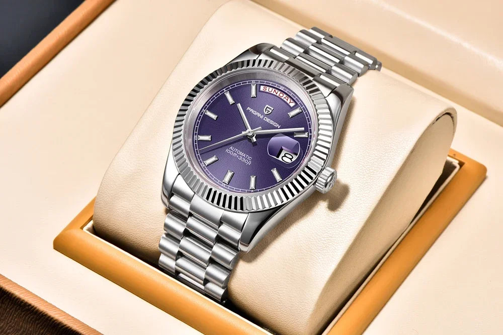 2025 New PAGANI DESIGN Luxury Men Mechanical Watches Rose Gold Automatic Watch For Men AR Sapphire Mirror Sports Clock Man Gifts