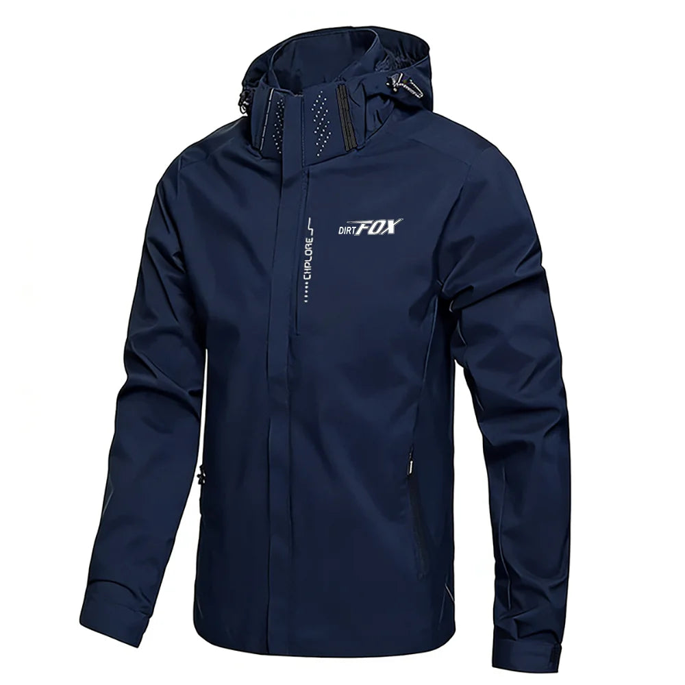 DIRTFOX Men's Waterproof Cycling Jacket Mountain Bike Clothing Outer Bicycle Raincoat Mtb Jacket Cortavientos Impermeable Hombre