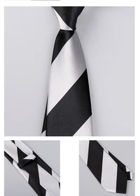 Men's Fashion Silk Tie 8cm Striped Novelty Necktie Blue Green Orange Color Ties For Men Floral Party Ties Wedding Business Gift