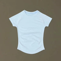 Sport Short Sleeve Top Women Seamless Yoga Leotard Clothing Running Sports T Shirt Gym Yoga Slim Fitness Active Top Tee