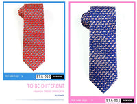 Tailor Smith 100% Silk Ties For Men Handmade Necktie With Animal Pattern Tie Father's Day Birthday Gift Tie