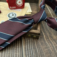 New Trendy Navy Brown Neckties For Men 7cm Formal Business Silk Neck Tie Shirt Suit Cravat Tuxedo Wedding Party Daily Wear Gifts