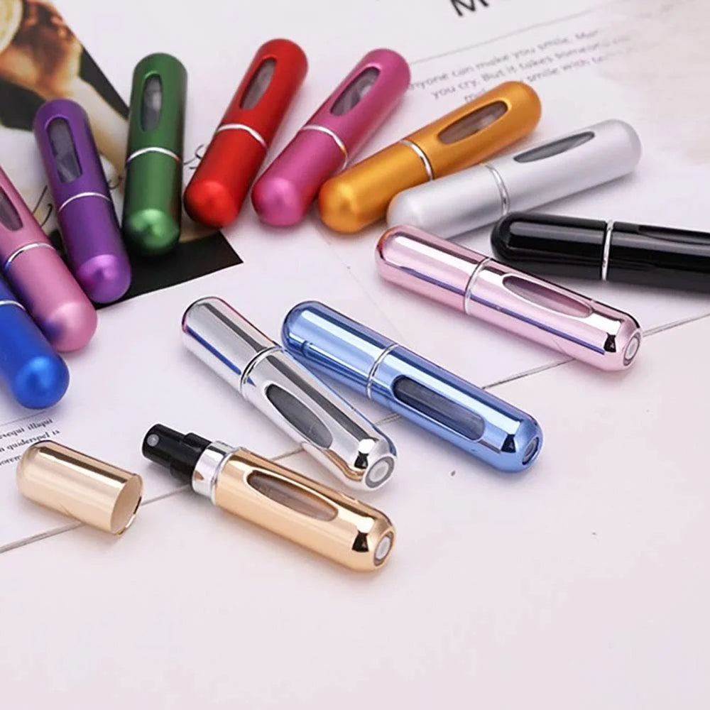 Refillable Mini Perfume Bottle Portable Cosmetic Bottle Spray Bottle Atomizer Spray Container Travel Refillable Bottles 8ml /5ml