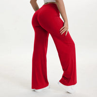NCLAGEN SoftMotion Straight Leg Bottoms Women's Mid-Waist Yoga Pants GYM Leggings Naked Feel Pilates Running Sports Trousers