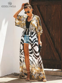 Sexy Maxi Dress 2023 Autumn Women Long Lantern Sleeve Club Party Long Maxi Dresses Long-back Tunic Beach Cover Up N912