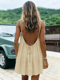 New Women's Off-Shoulder Loose Dress Pure Color Strap Casual Fashionable Summer Gown Cross-Border Loose Fit Maxi Dress