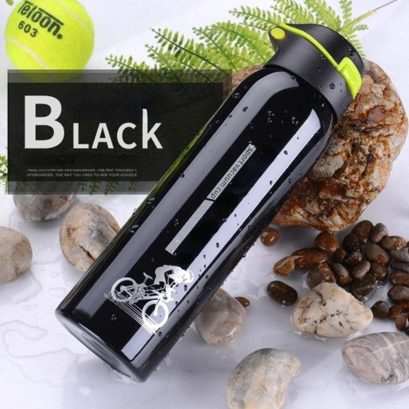 1PC Stainless Steel Sports Insulated Water Cup Outdoor Mountaineering Drinking Water Bottle Business Gift Bicycle Accessories