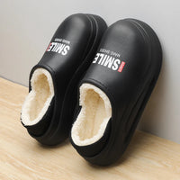 Winter Women Shoes Slippers Comfort Slip-on Mans Sandals Leisure Warm Short Plush  Men Shoes Women