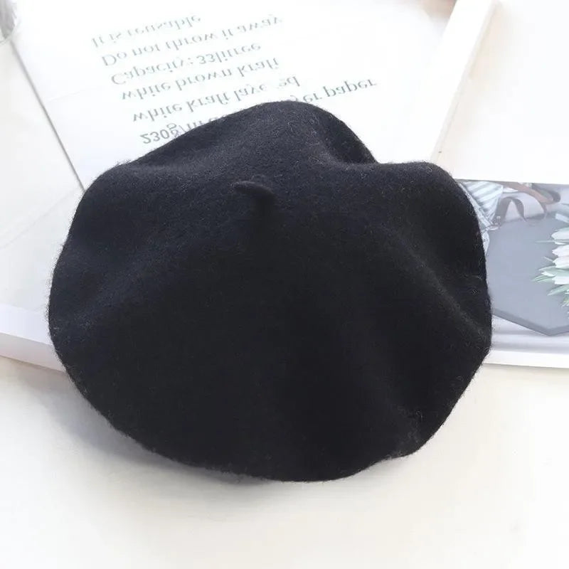 Winter Hats for Women Berets Painter Cap Autumn Winter Hat Female Flat French Artist Beret Girls Vintage Warm Casual New