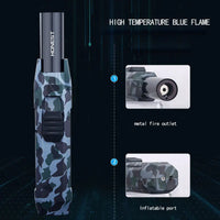 HONEST Metal Windproof Direct Punch Turbo Gas Lighter Portable Kitchen Cooking Outdoor Barbecue Welding Gun Men's High-End Gift