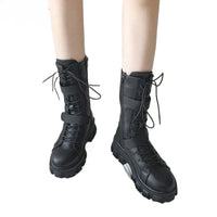 Elegant minimalist Women's Boots women shoes Fashionable versatile new spring Autumn New comfortable Thick-heeled Shoes