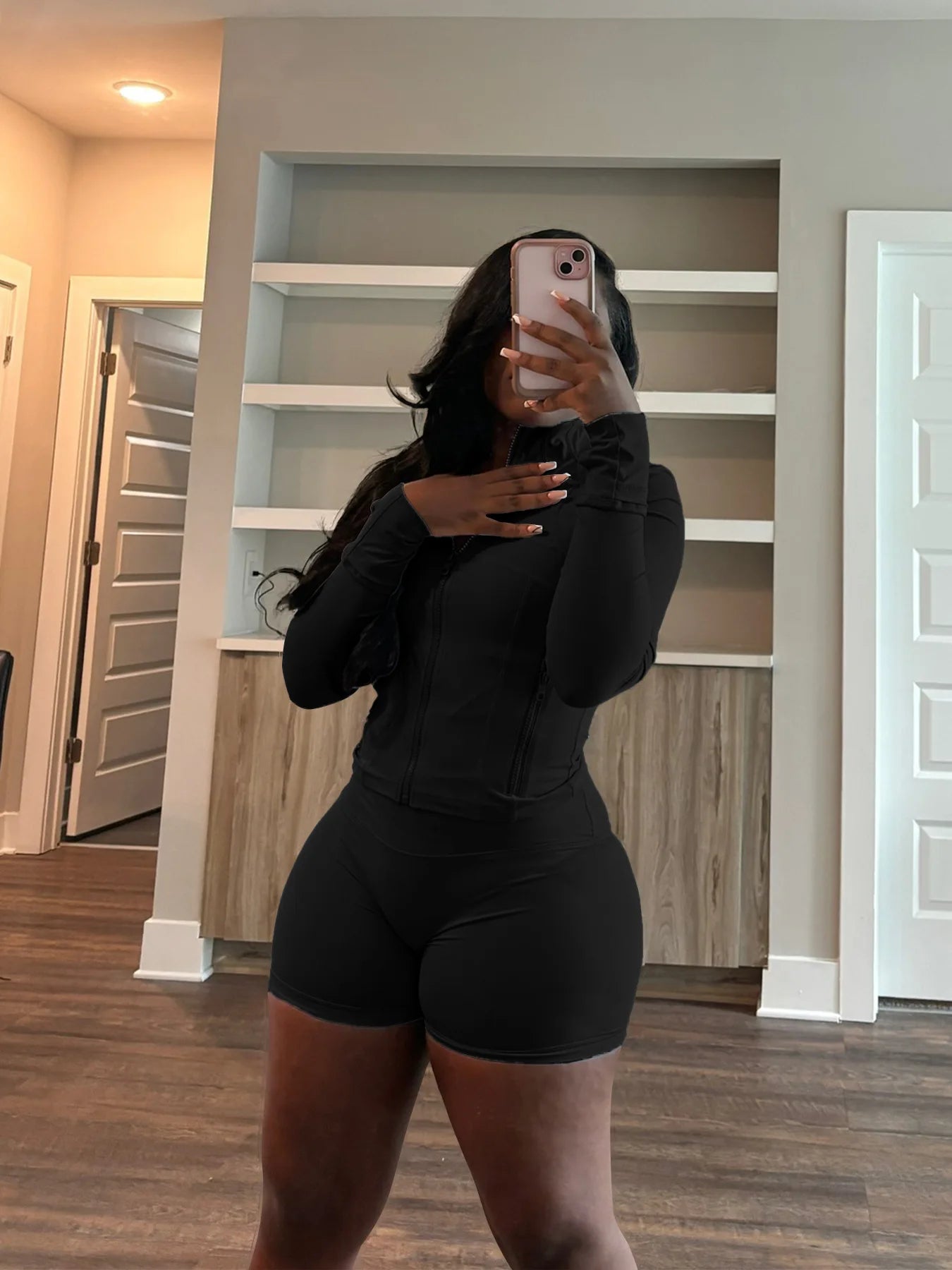 Sporty Shorts Outfit Set Sexy Women Skinny Two Pieces Club Matching Set Casual Tracksuit