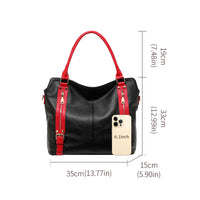 Ladies large tote bag fashion handbag leisure soft shoulder bag women's bag