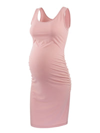 Liu&amp;Qu Maternity Dresses Women Side Ruched Pregnany Dress Bodycon Pregnant Clothes Casual Mama Short Sleeve Wrap Baby Showers