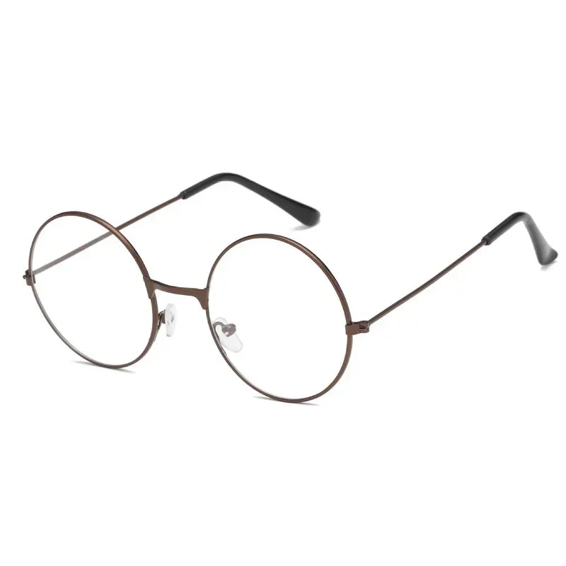 Cosplay Anime Glasses Cosplay Accessories Anime Frame Round Metal Flat Retro Art Glassesed Adult Boy Clothing Props Gifts