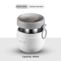 600ml Food Thermal Jar Insulated Soup Cup Thermos Containers Stainless Steel Lunch Box Thermo Keep Hot Vaccum Cup With Spoon