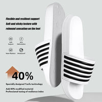 Men's Slides Sandals EVA Foam Comfortable Non-Slip Women's Massage Slippers for Beach Pool House Indoor Outdoor Shower