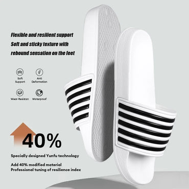Men's Slides Sandals EVA Foam Comfortable Non-Slip Women's Massage Slippers for Beach Pool House Indoor Outdoor Shower
