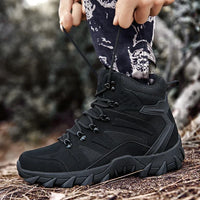 Men High Top Boots Outdoor Hiking Boots Desert Boots Outdoor Work Safty Shoes Boots Ankle Shoes Men's Sneakers