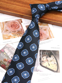 New Printing Men's Soft Thin Tie Creative Graffiti Floral Print Necktie Daily Wear Cravat Wedding Business Party Gift