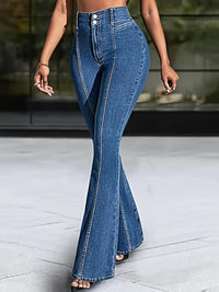 Elegant, fashionable, high-end and comfortable blue jeans for ladies