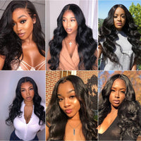 30 Inch Lace Front Wig T Part Transparent Lace Frontal Wigs For Women Remy Brazilian Body Wave Human Hair Wigs 4x4 Closure Wig