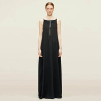 Cryptographic Summer Sexy Open Back Sleeveless Slip Maxi Dress Cut Out Club Party Dresses Holiday Elegant Outfits Satin Vestido