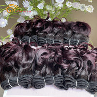 Blonde Bouncy Curly Bundles 100% Human Hair Bundles For Black Women Indian Short Curly Hair Bundles Colored 1B 27 30 99J