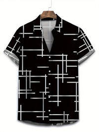 New Men's Large Size Shirts Daily Versatile Comfortable Breathable Short-sleeved Men's Button-down Shirts Fashion Men's Clothing