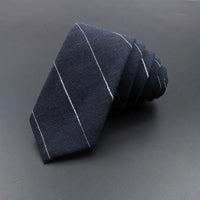 High Quality Plaid Striped Cotton Handmade Tie Men Necktie Narrow Collar Slim Casual Ties Business Party Suit Accessories Gift