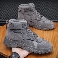 Tactical Boots Men Work & Safety Shoes Casual Sneakers Genuine Leather Men's Motorcycle Boots Mens Shoe Free Delivery Shoes High