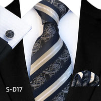 Flower Dot Ties For Men Luxury 8cm Wide Floral Wed Necktie Pocket Square Cufflinks Set Fashion For Men Party Wedding Gift