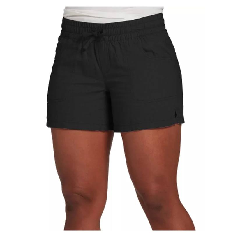 Women's High Waist Lace Up Shorts Casual Straight Pants Comfortable Monochromatic Summer New 2022