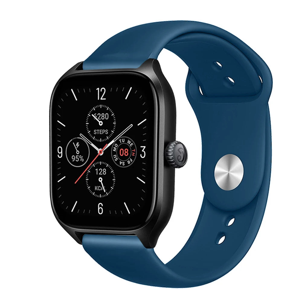 20mm/22mm Silicone band For Amazfit GTS 3/2/2e/GTS2 Mini/GTR 42mm/47mm/GTR 3/3 Pro/2/2e Sport Watch Bracelet Amazfit bip 6 strap