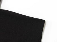 MUJER Black Flare Pants Sets for Women 2 Pieces High Waist Trousers Suits Woman Outfit off Shoulder Halter Top Female Lady Sets