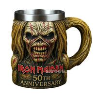 Iron Maiden Band Peripheral Model Cup Iron Maiden Band 50th Anniversary 3D Mug Peripheral Gift Model Ornaments