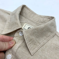 Sold Color Mens Cotton Linen Shirts Harajuku Casual Simple Comfortable Long Sleeve Loose Buttons Blouses Shirt With Chest Pocket